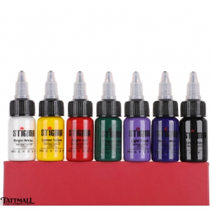 Tattoo Ink Color Set 7 PCS 15ml Stigma Tattoo Ink Color Set 7 PCS 15ml Stigma